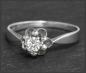 Preview: Antiker Gold Diamant Brillant Solitär Ring, 0,25ct